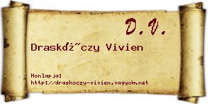 Draskóczy Vivien névjegykártya