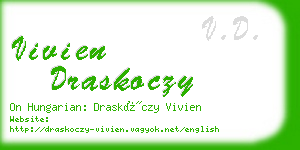 vivien draskoczy business card